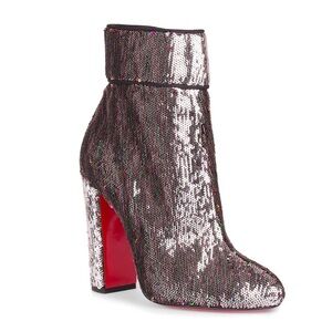 Christian Louboutin Moulamax sequin booties RETAIL 1,795